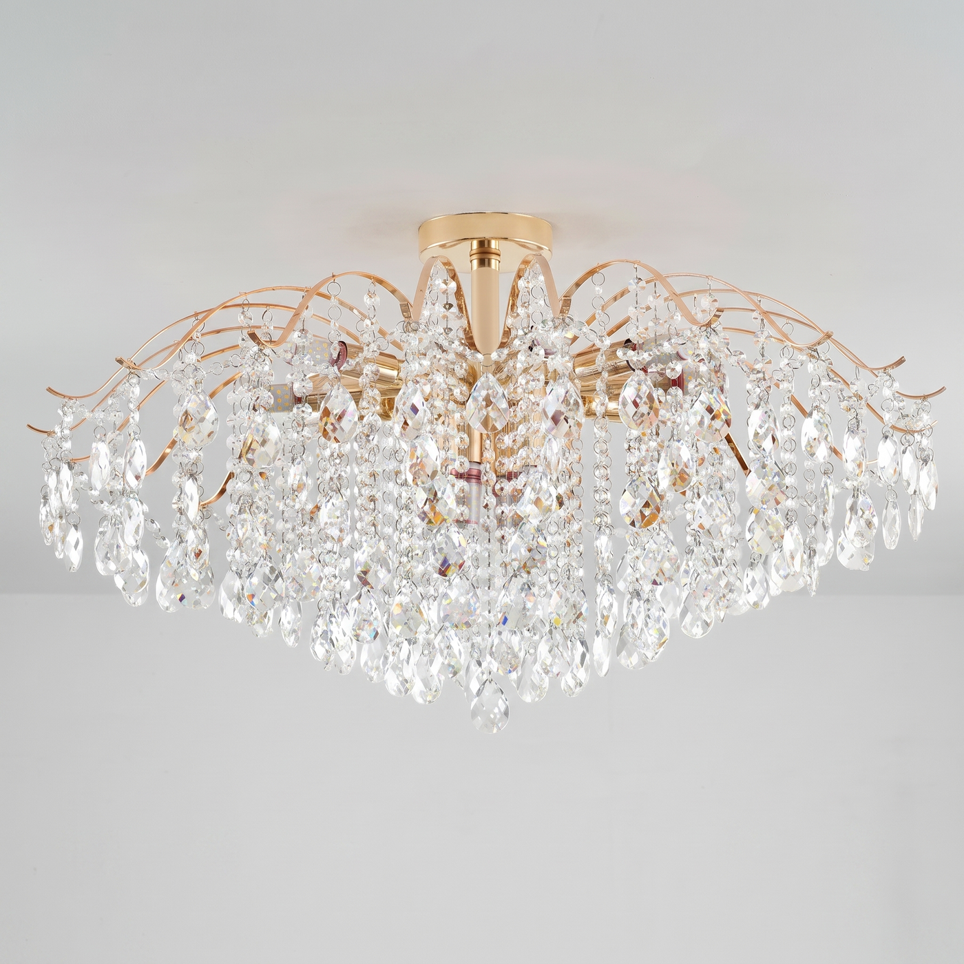 Celeste | Modern Crystal Chandelier — 14 Lights — light off
