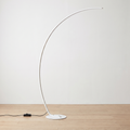 Fjord | Dimmable Arc Corner Floor Lamp — White — light off