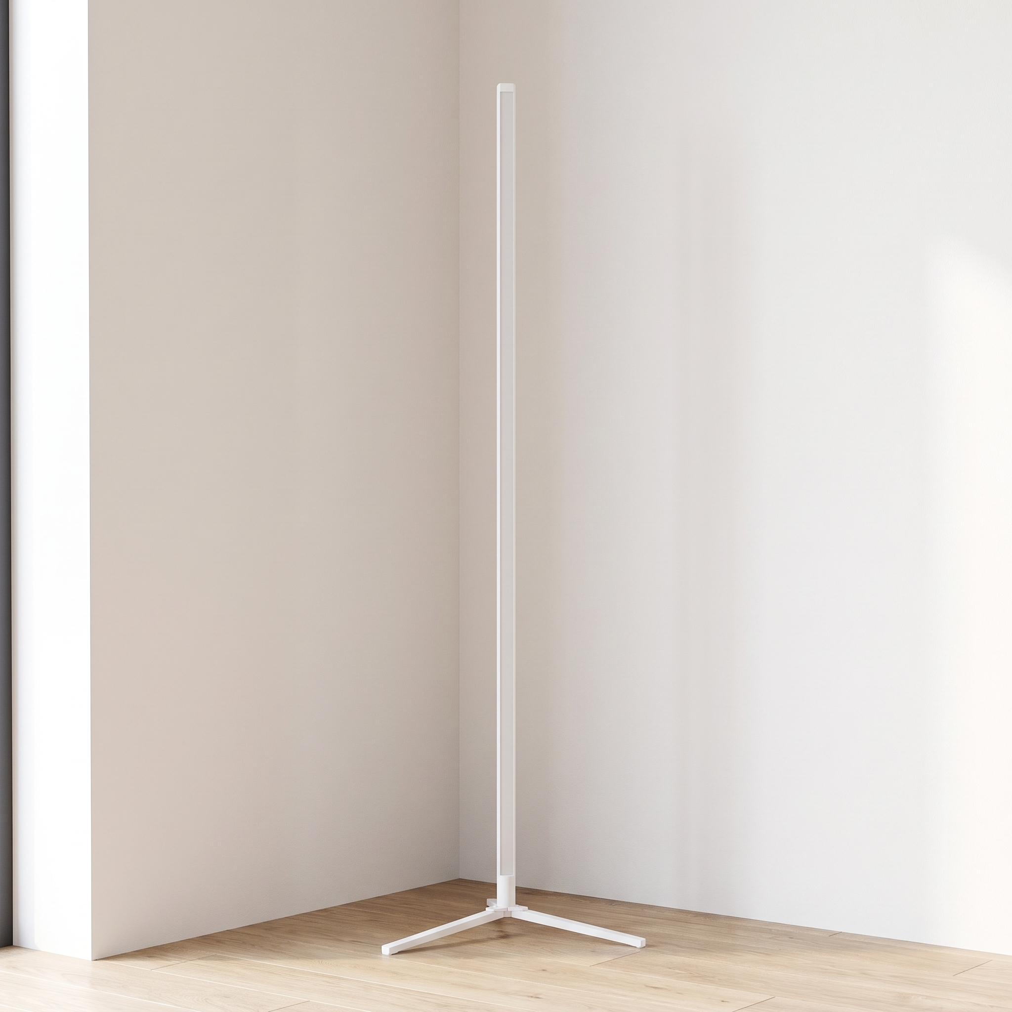 Aurora | RGBIC Corner Floor Lamp — White — light off