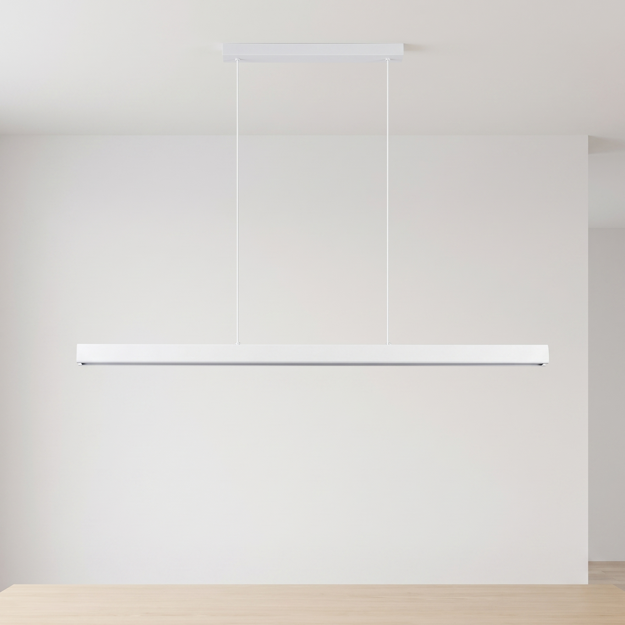 Linear LED Pendant — White — light off