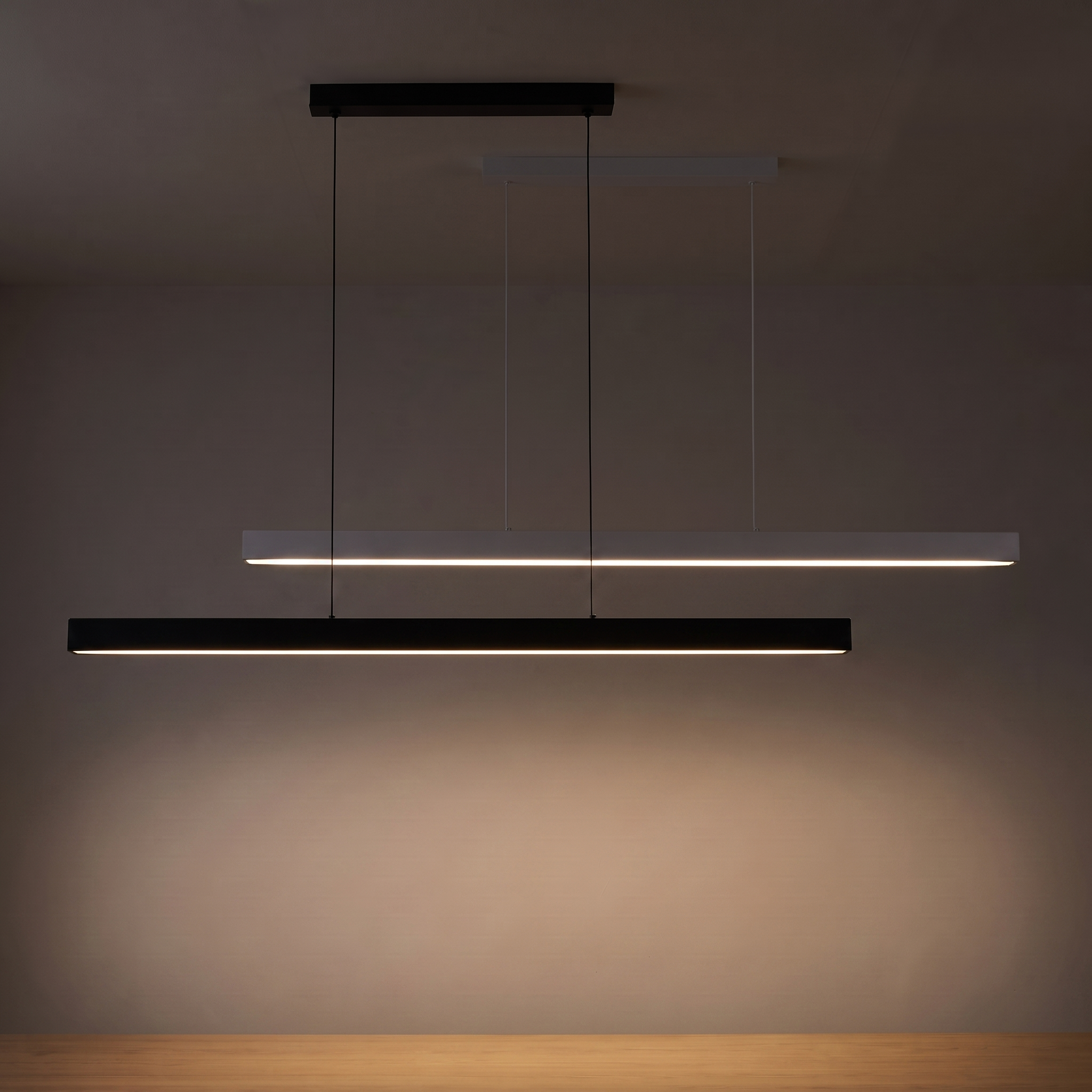 Linear LED Pendant — all variants — light on