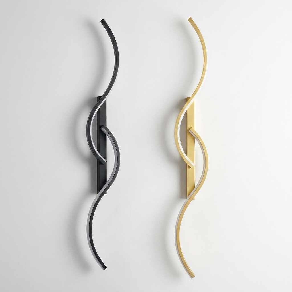 Wavy LED Wall Light — all variants