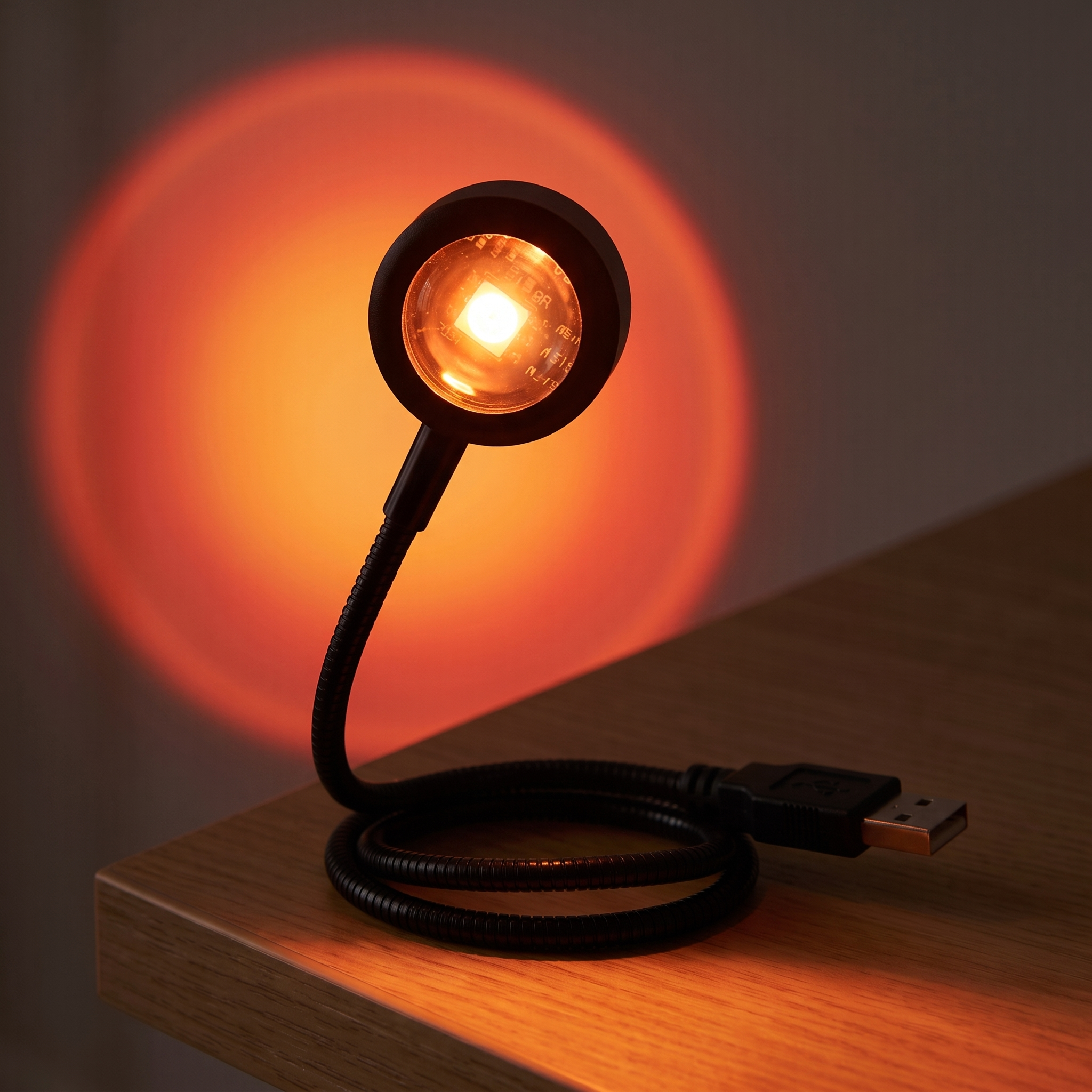 Sunset Projection Lamp — light on