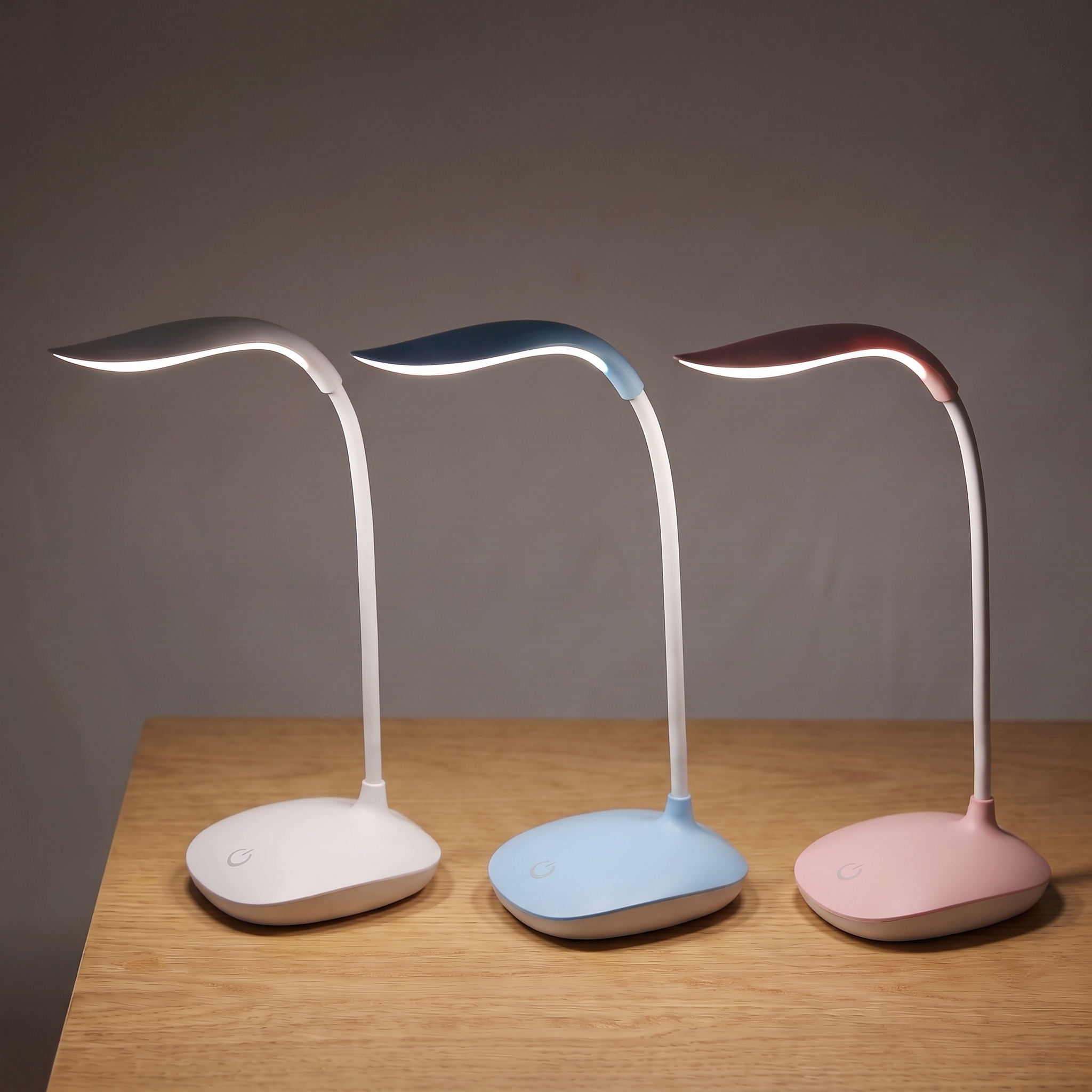 Portable LED Reading Lamp — all variants — light on