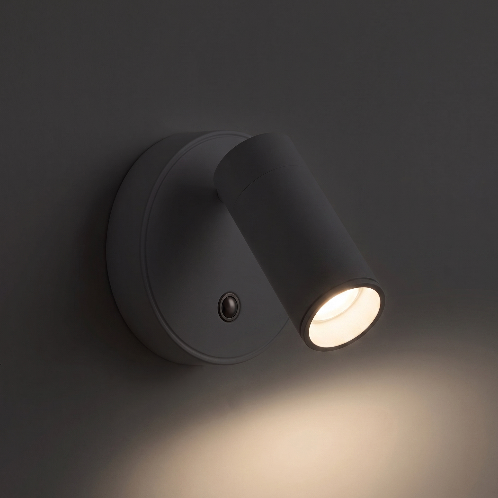 Cordless Magnetic Wall Light — White — light on