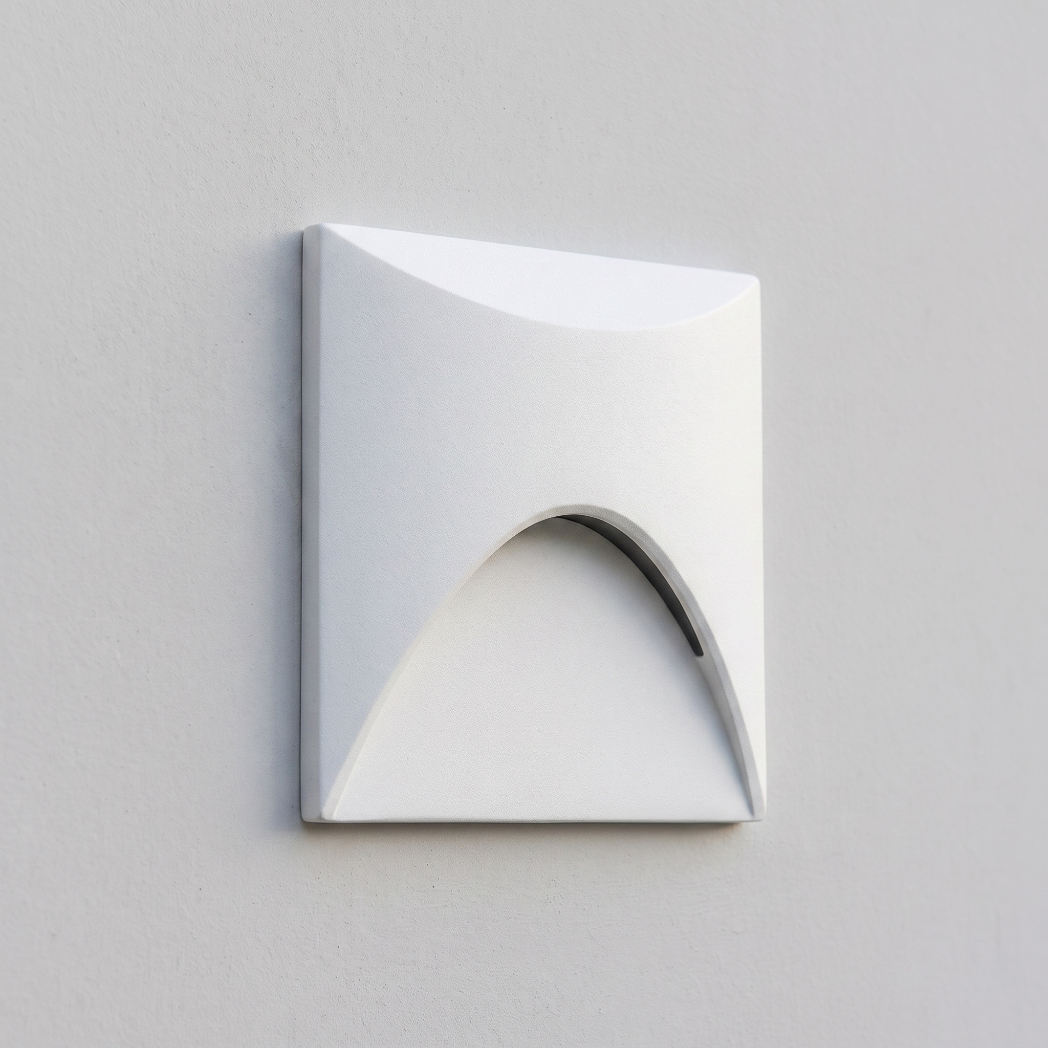 Recessed LED Step Light — Square · White — light off