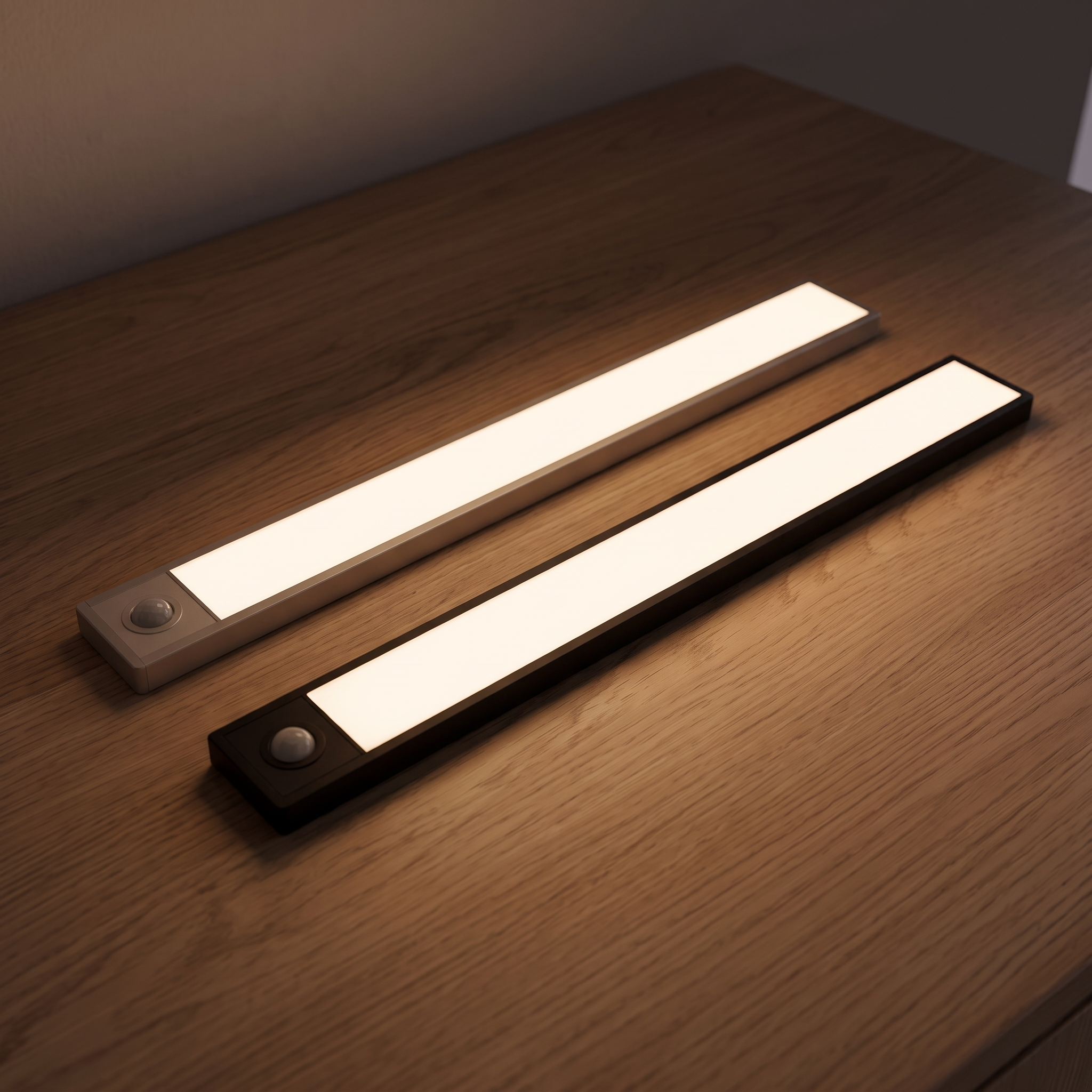 LED Motion Sensor Light Night Light Wireless USB Under Cabinet Light For Kitchen Cabinet Bedroom Wardrobe Sensor Indoor Lighting — all variants — light on