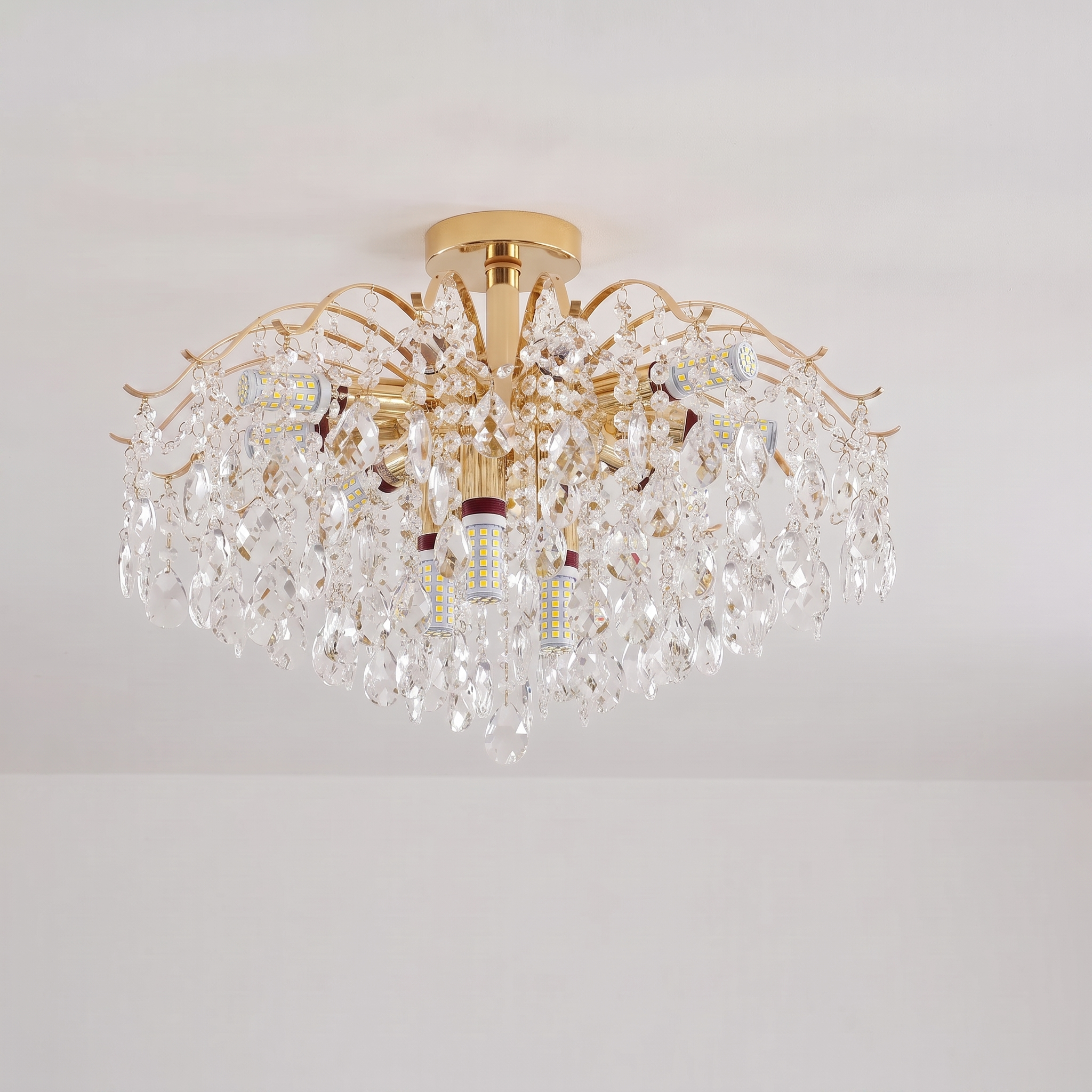 Celeste | Modern Crystal Chandelier — 12 Lights — light off