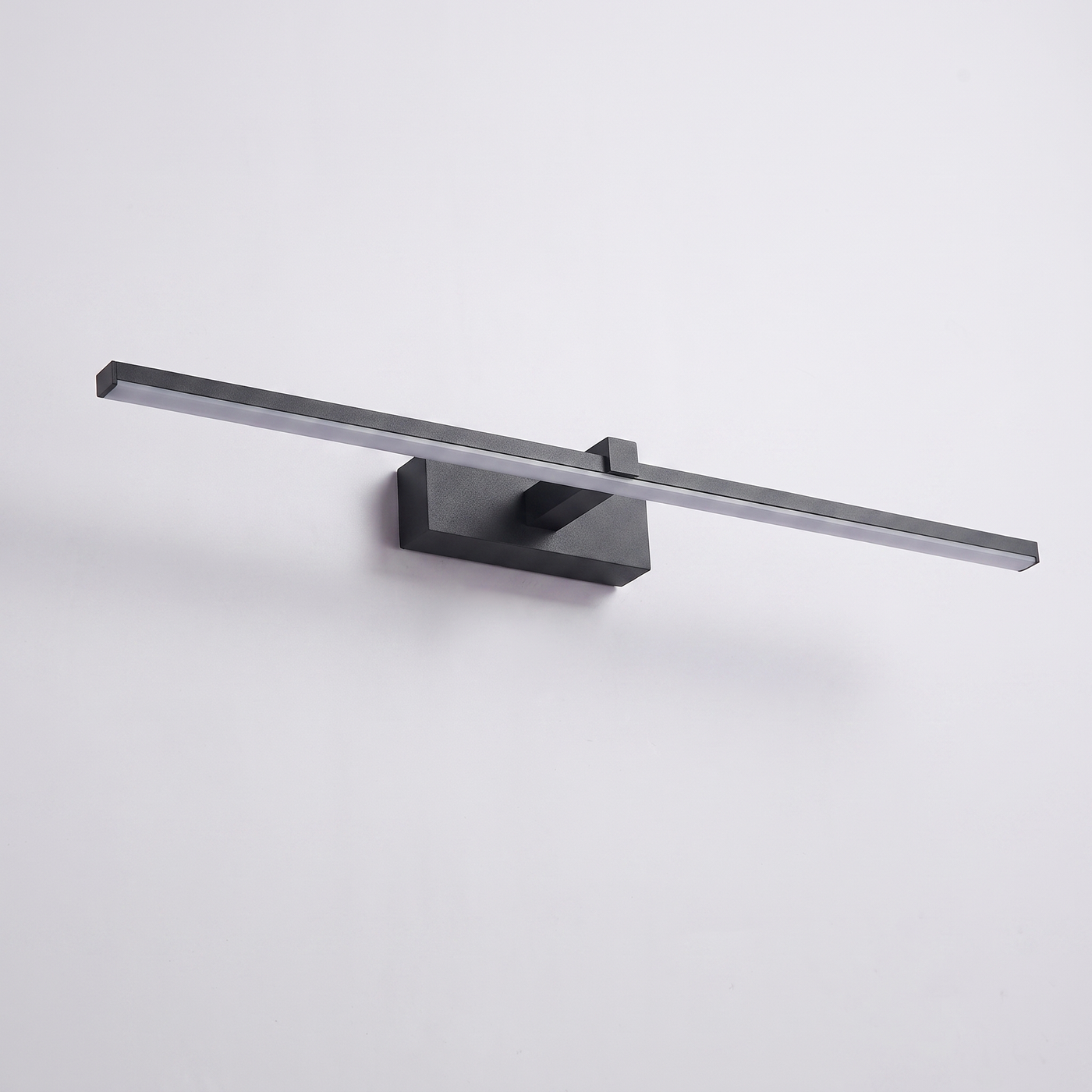 Mira | LED Vanity Mirror Light — Black — light off