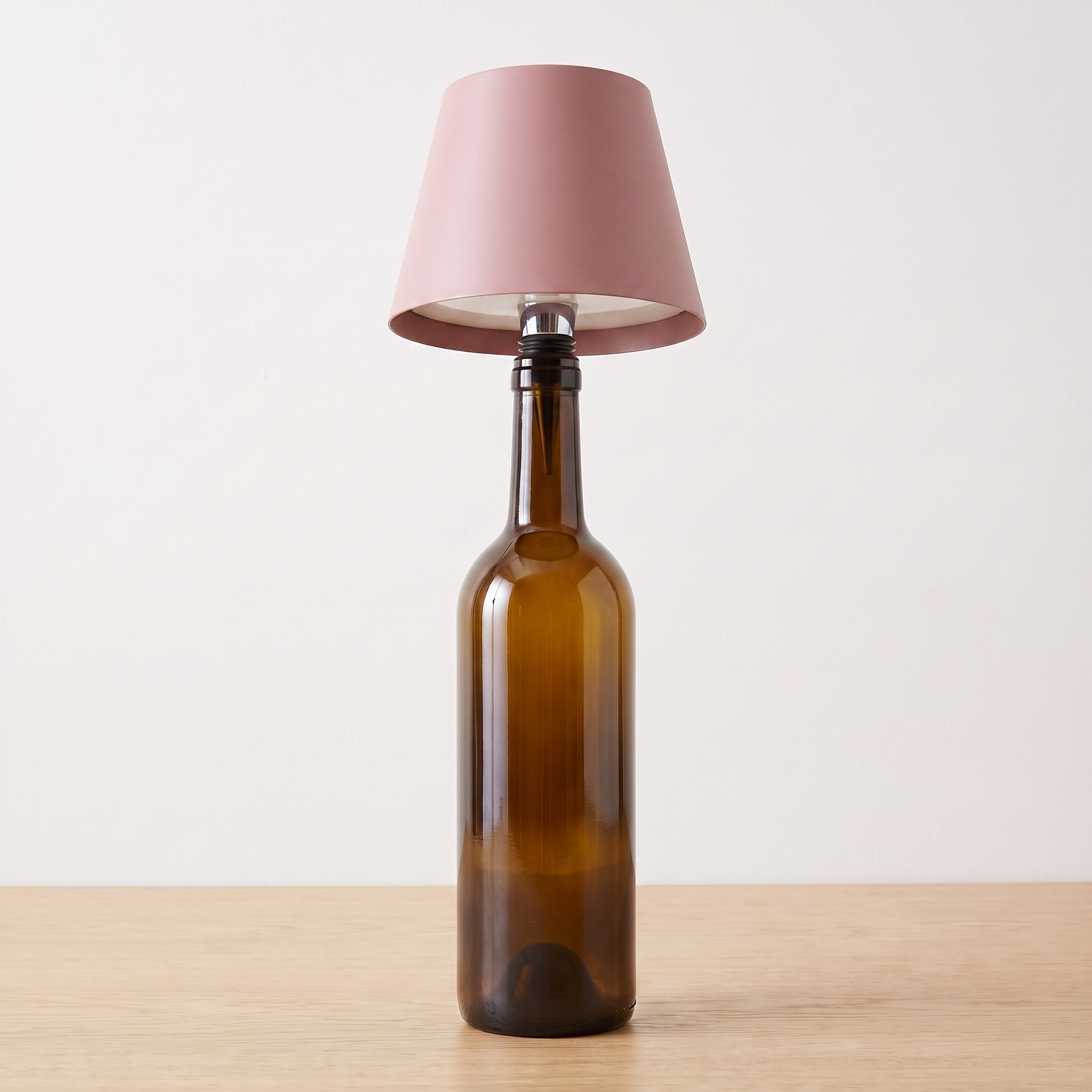 Aria | Cordless Bottle Table Lamp — Pink — light off