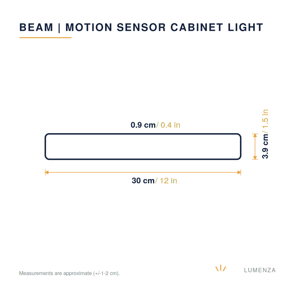 Beam | Motion Sensor Cabinet Light — dimensions 30cm