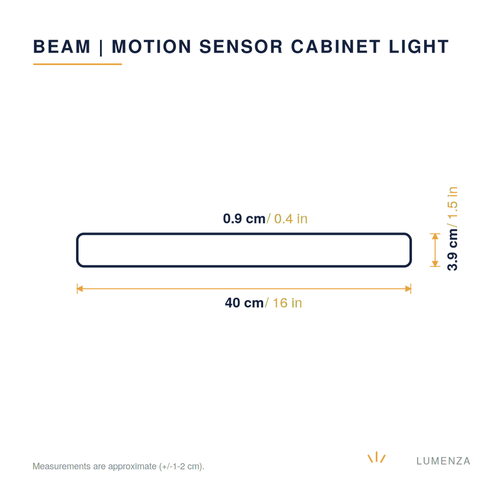 Beam | Motion Sensor Cabinet Light — dimensions 40cm
