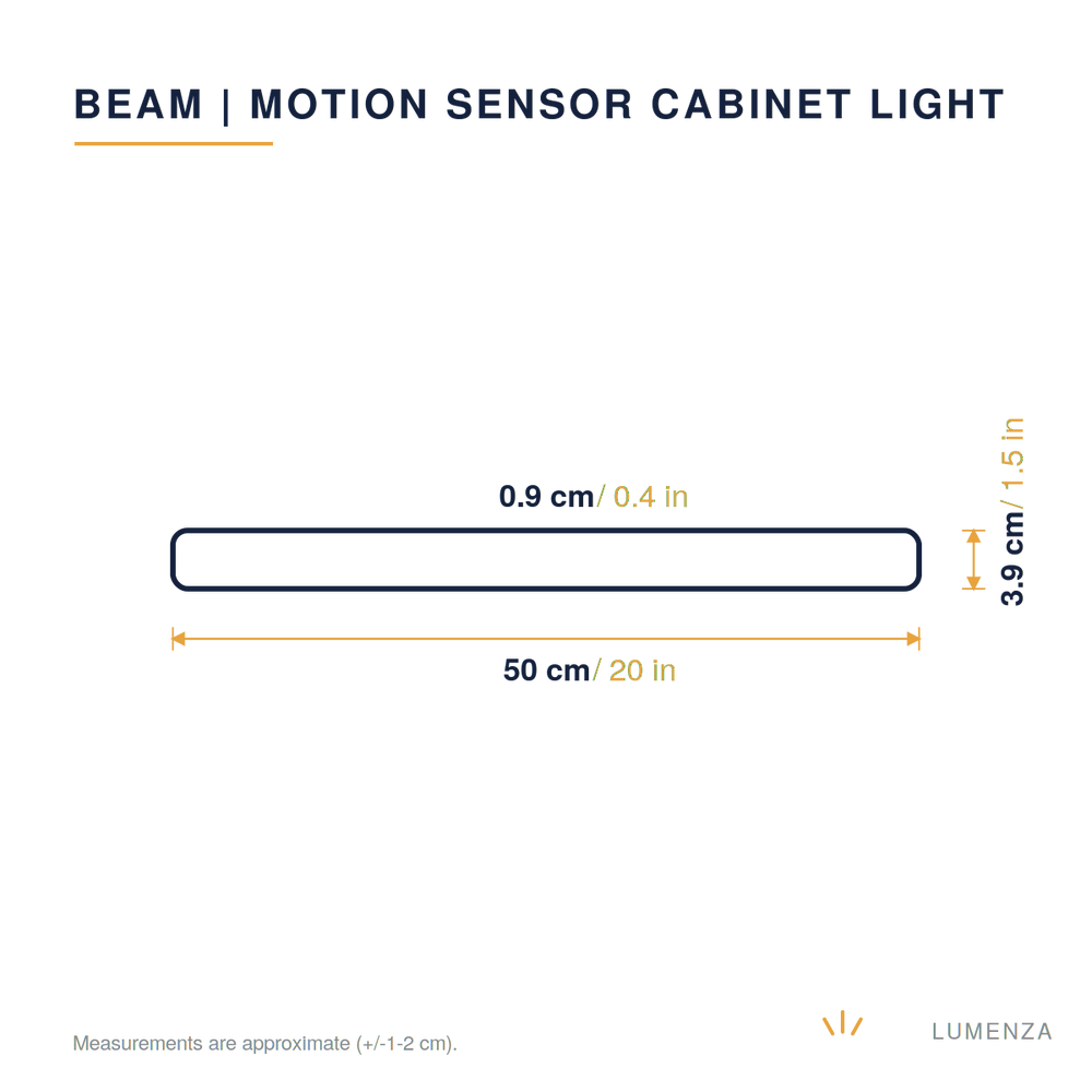 Beam | Motion Sensor Cabinet Light — dimensions 50cm