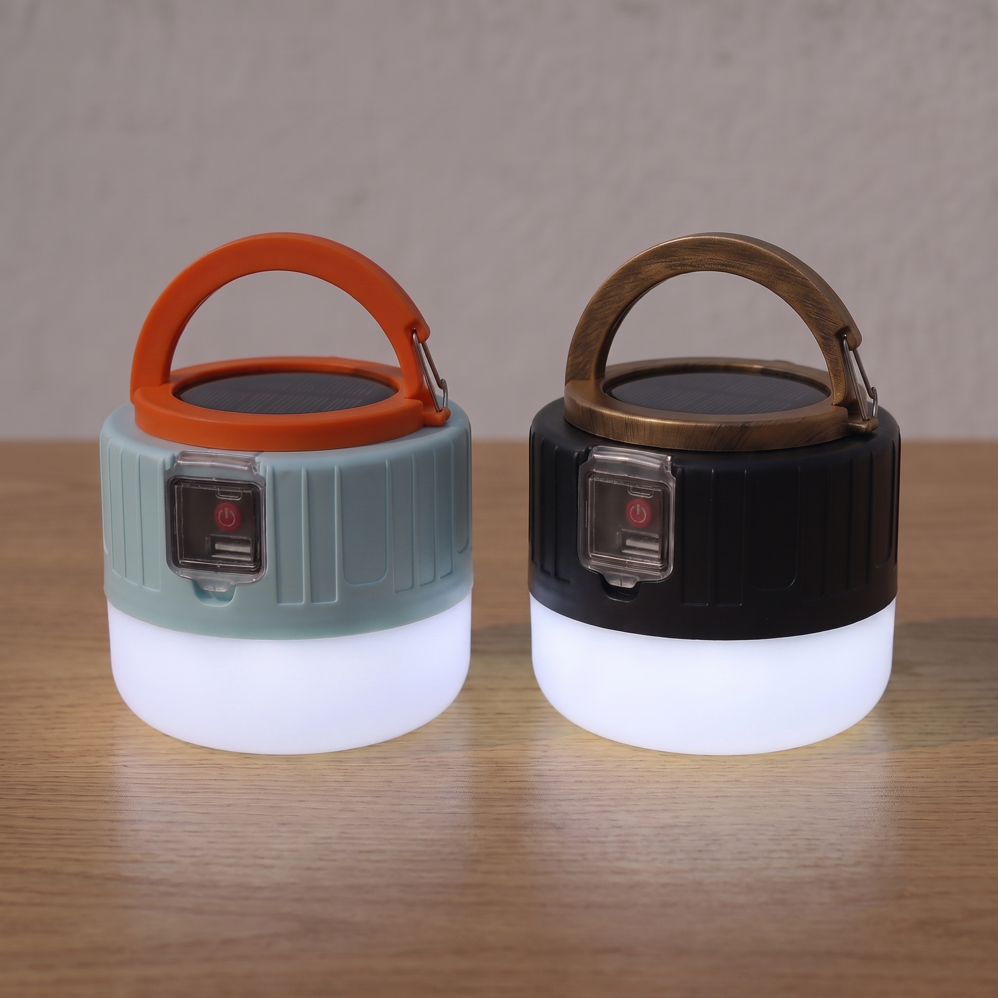 Nomad | Solar Rechargeable Camping Lantern — all variants — light on